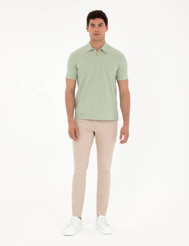 Yeşil Slim Fit Tişört