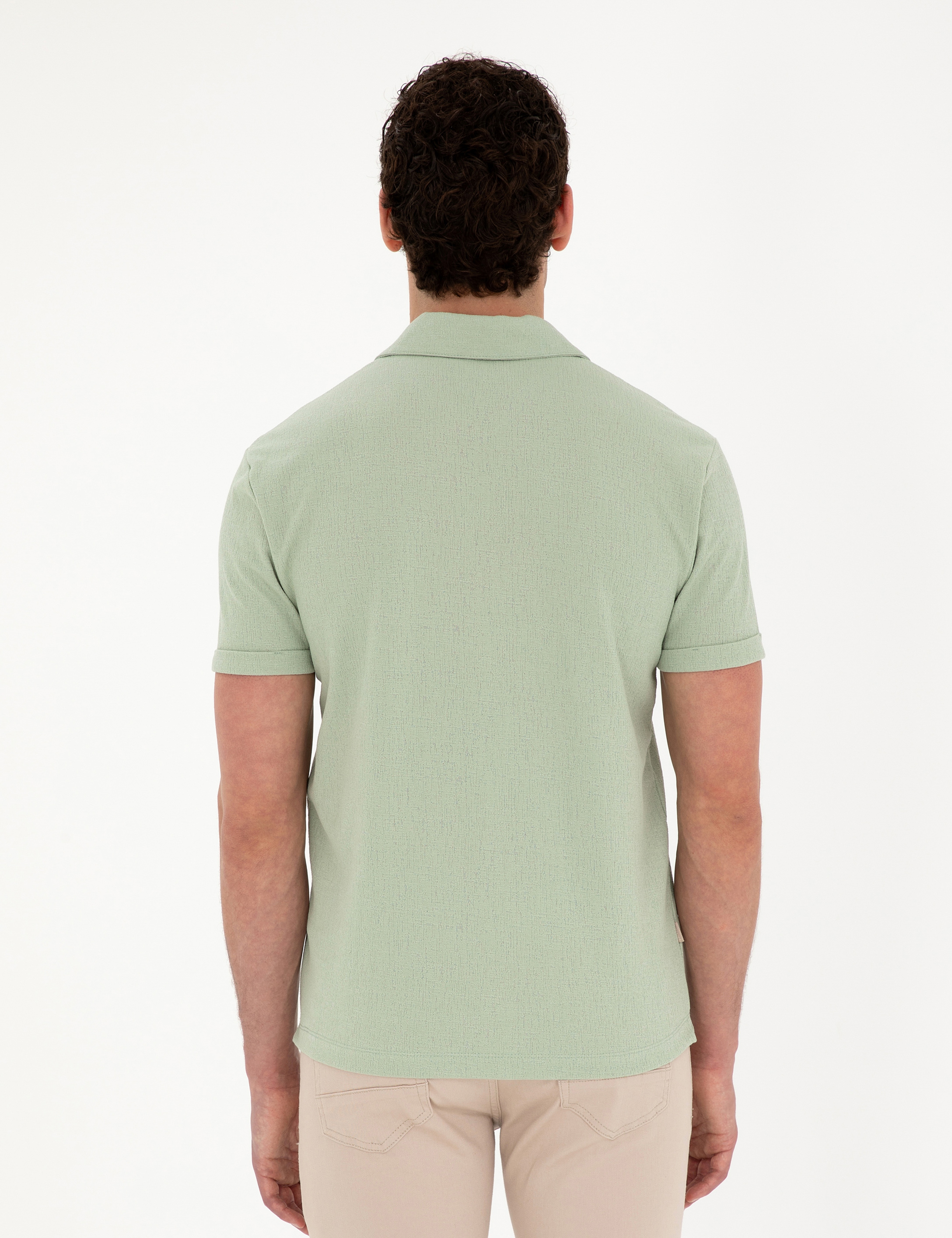 Yeşil Slim Fit Tişört