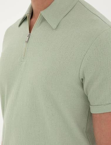 Yeşil Slim Fit Tişört