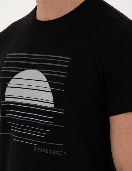 Siyah Slim Fit Tişört - 50285390024