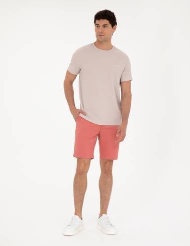 Bej Slim Fit Tişört