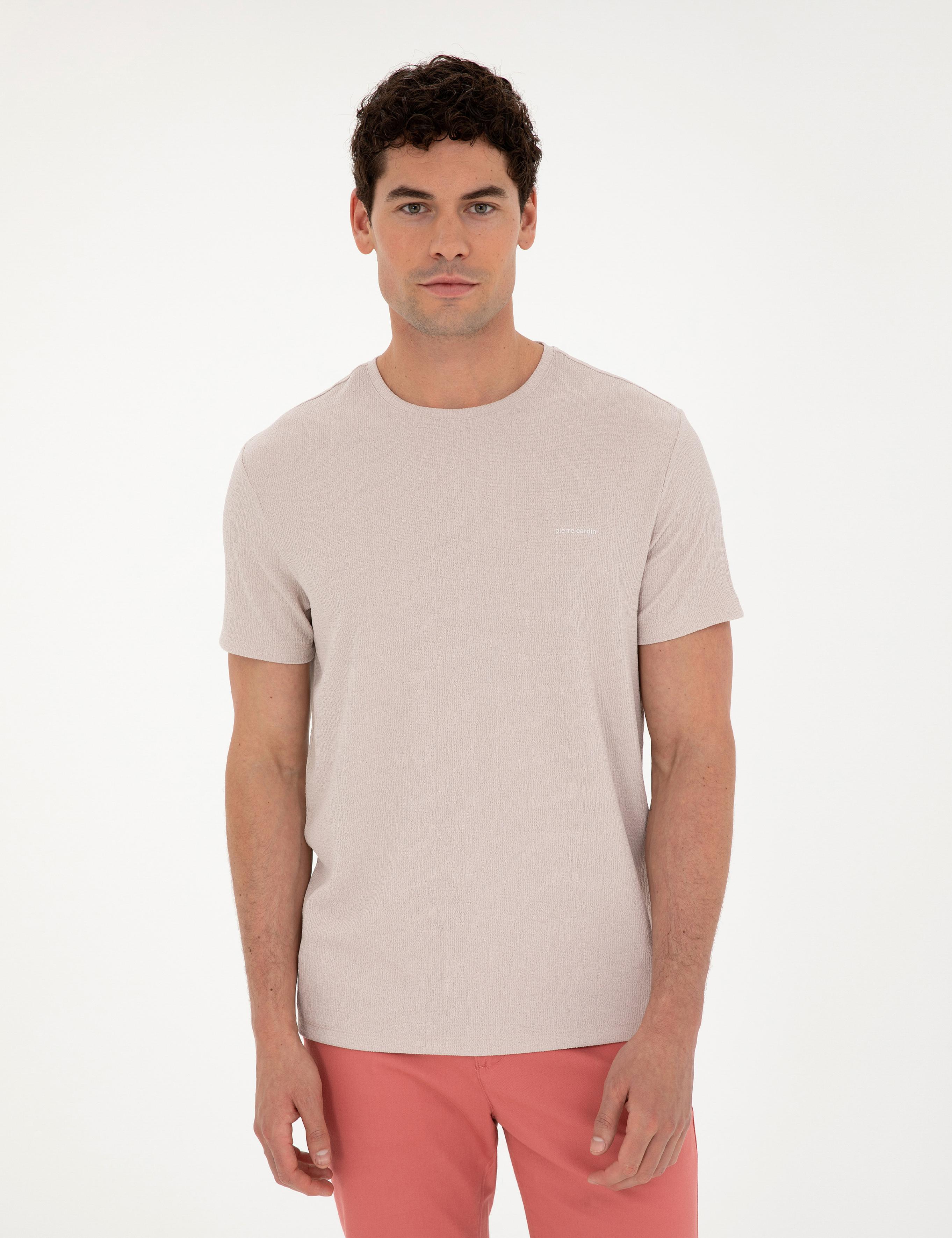 Bej Slim Fit Tişört