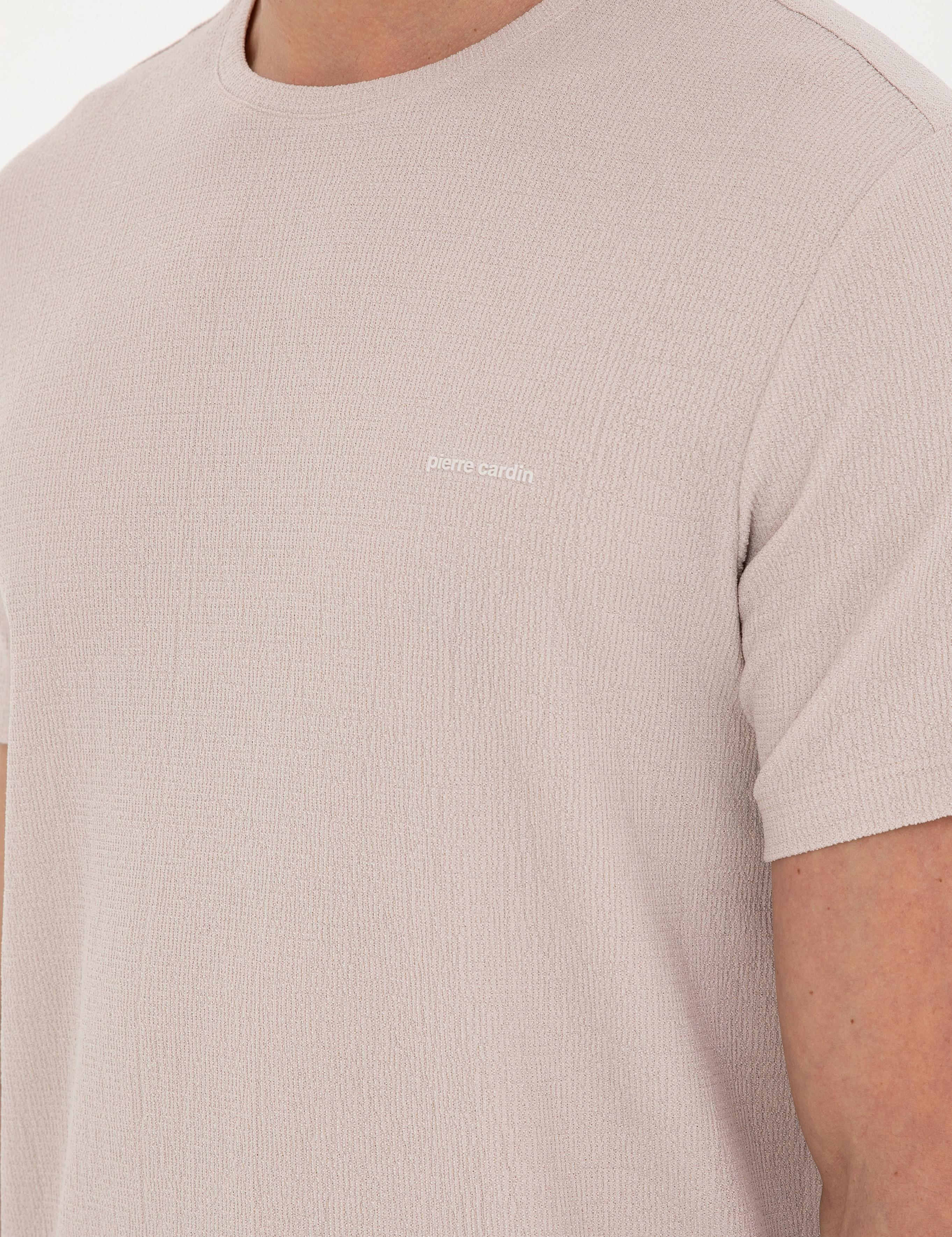 Bej Slim Fit Tişört