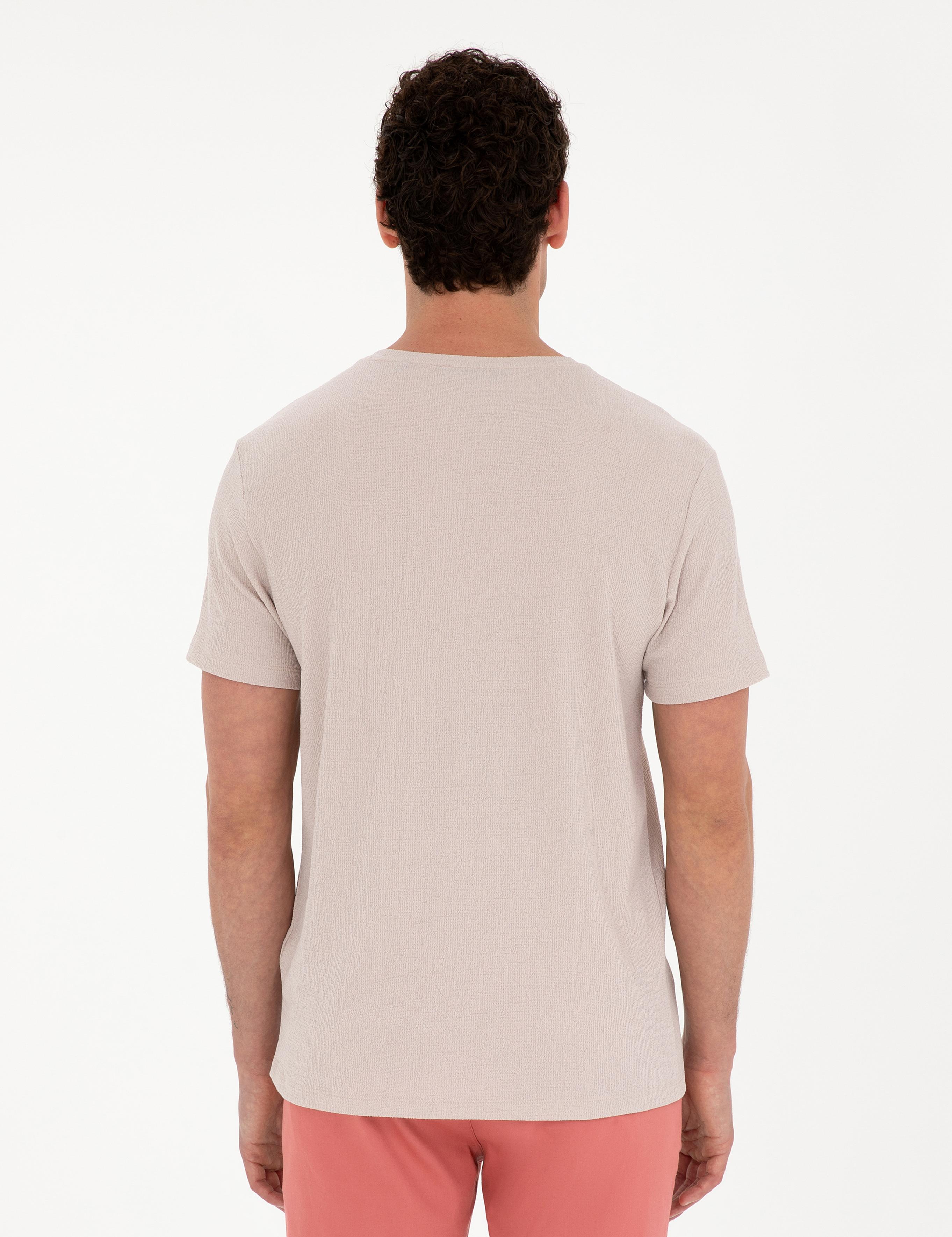 Bej Slim Fit Tişört