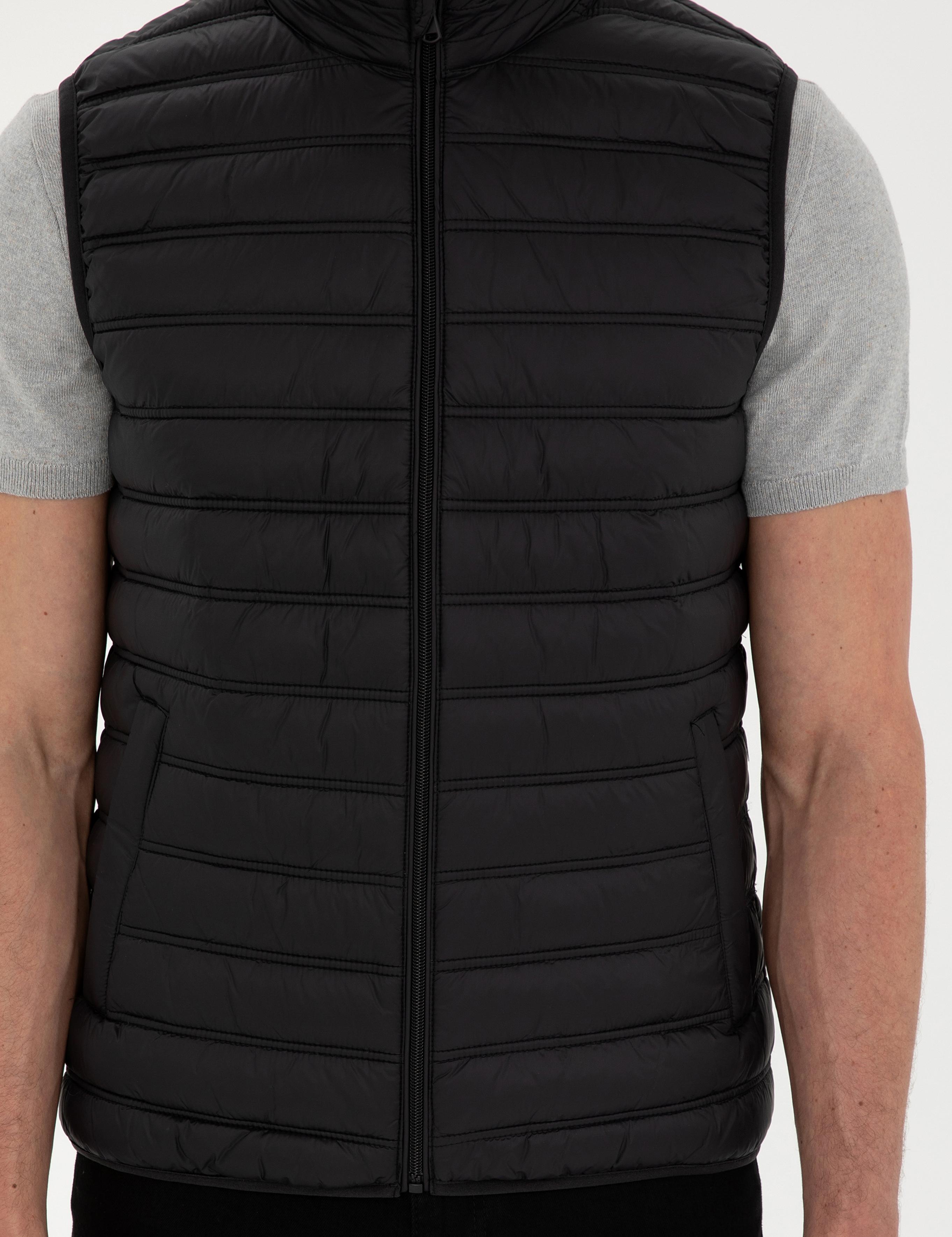 Siyah Dolgulu Ultra Hafif Şişme Yelek