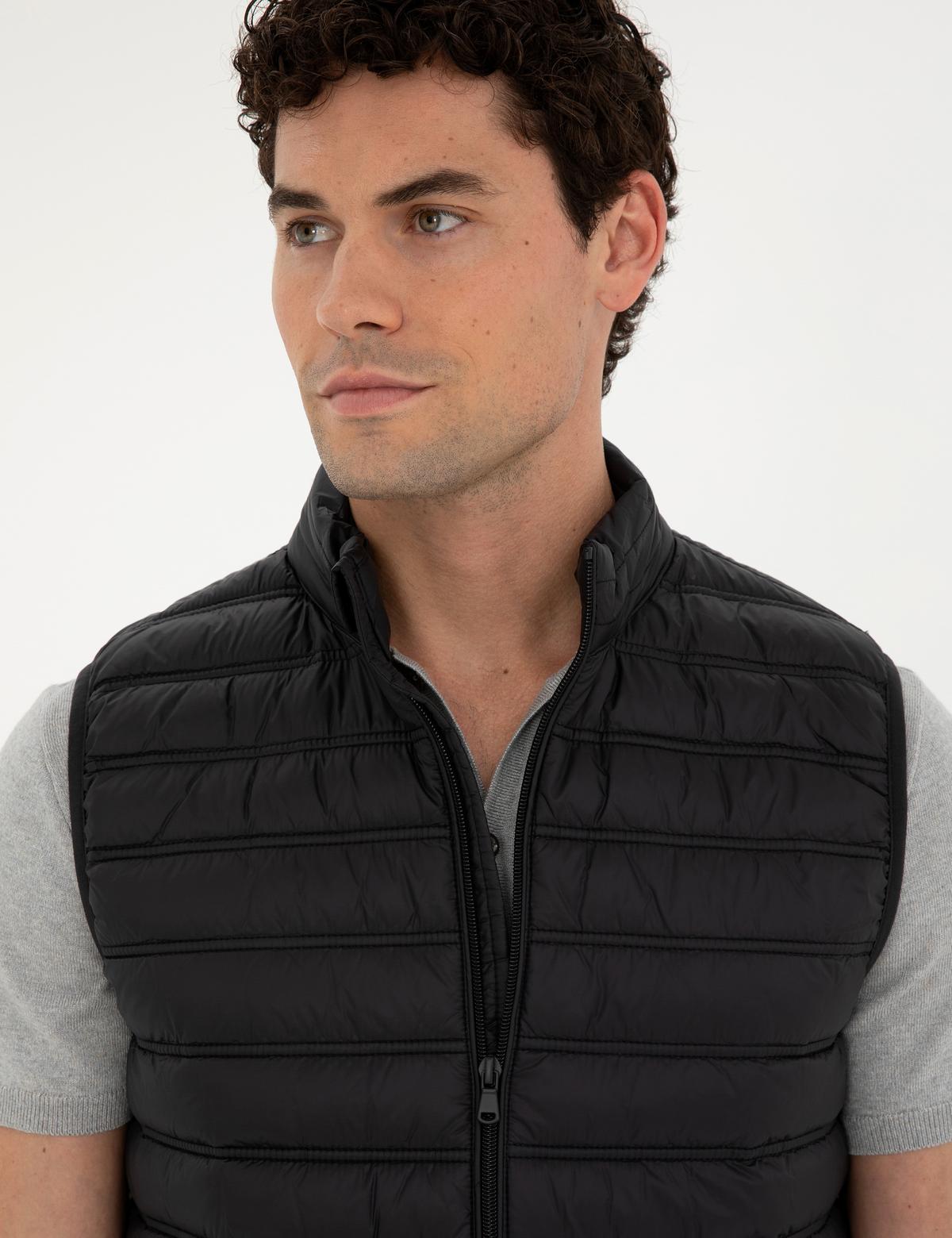 Siyah Dolgulu Ultra Hafif Şişme Yelek - 50287243011