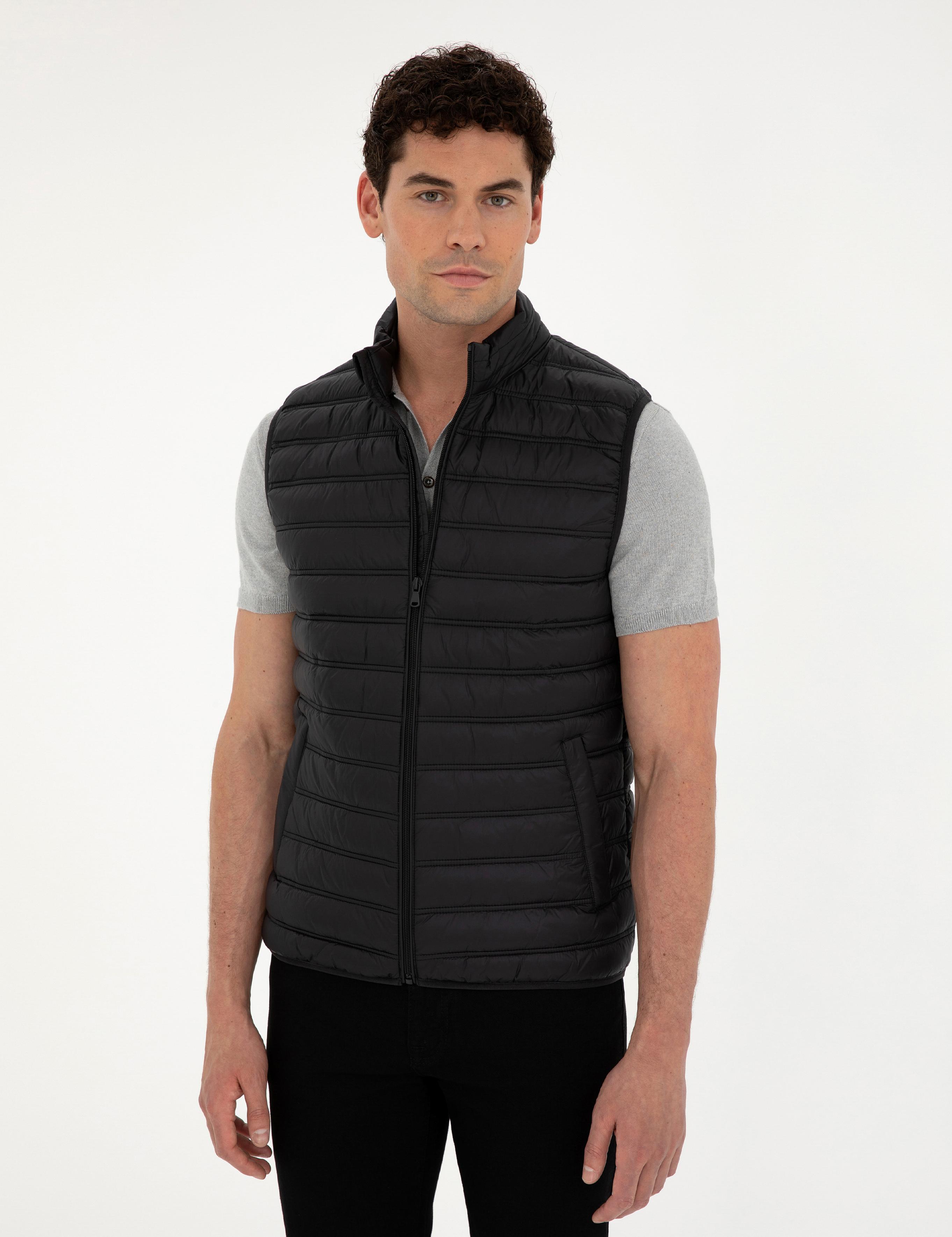 Siyah Dolgulu Ultra Hafif Şişme Yelek