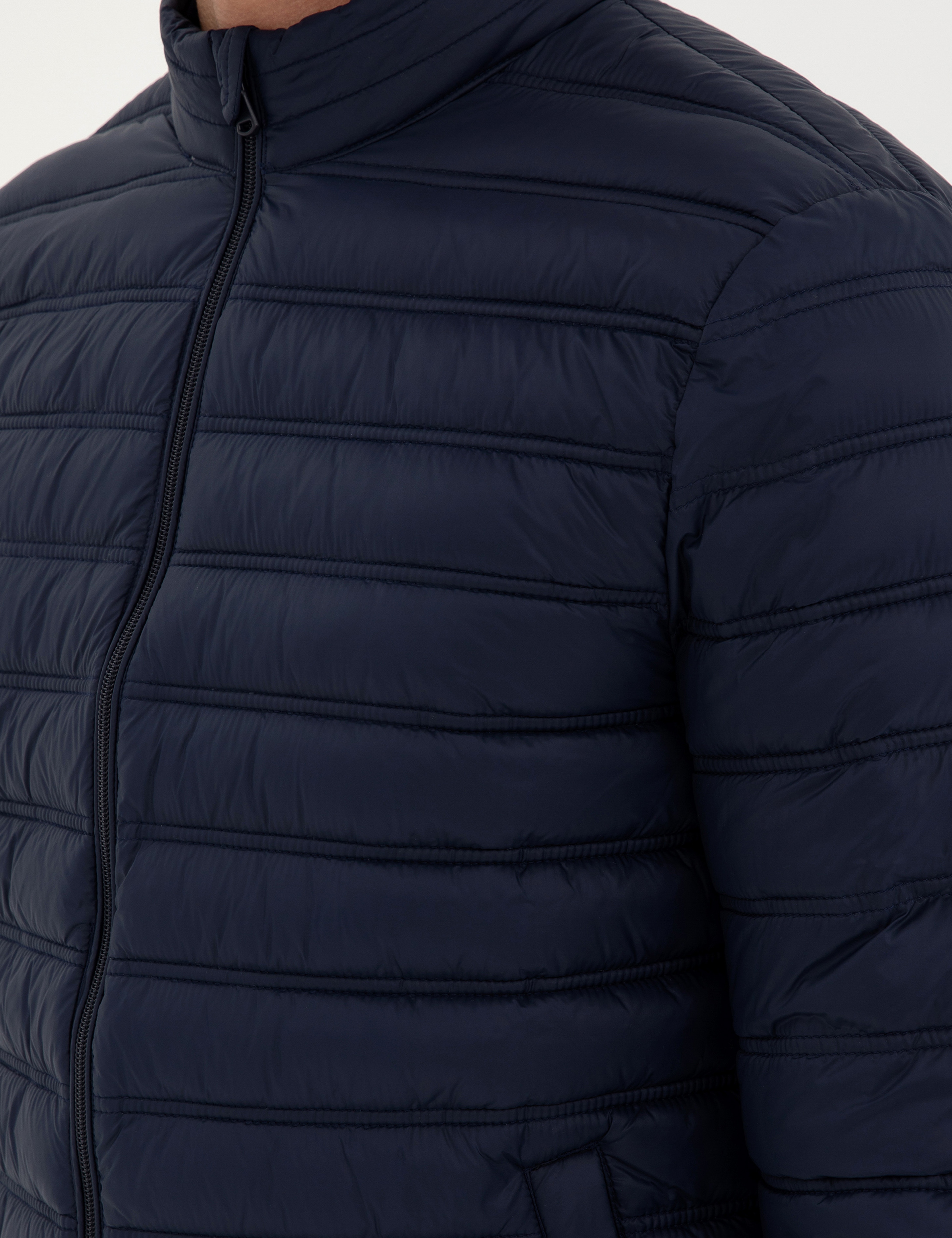 Lacivert Kapitone Spor Mont