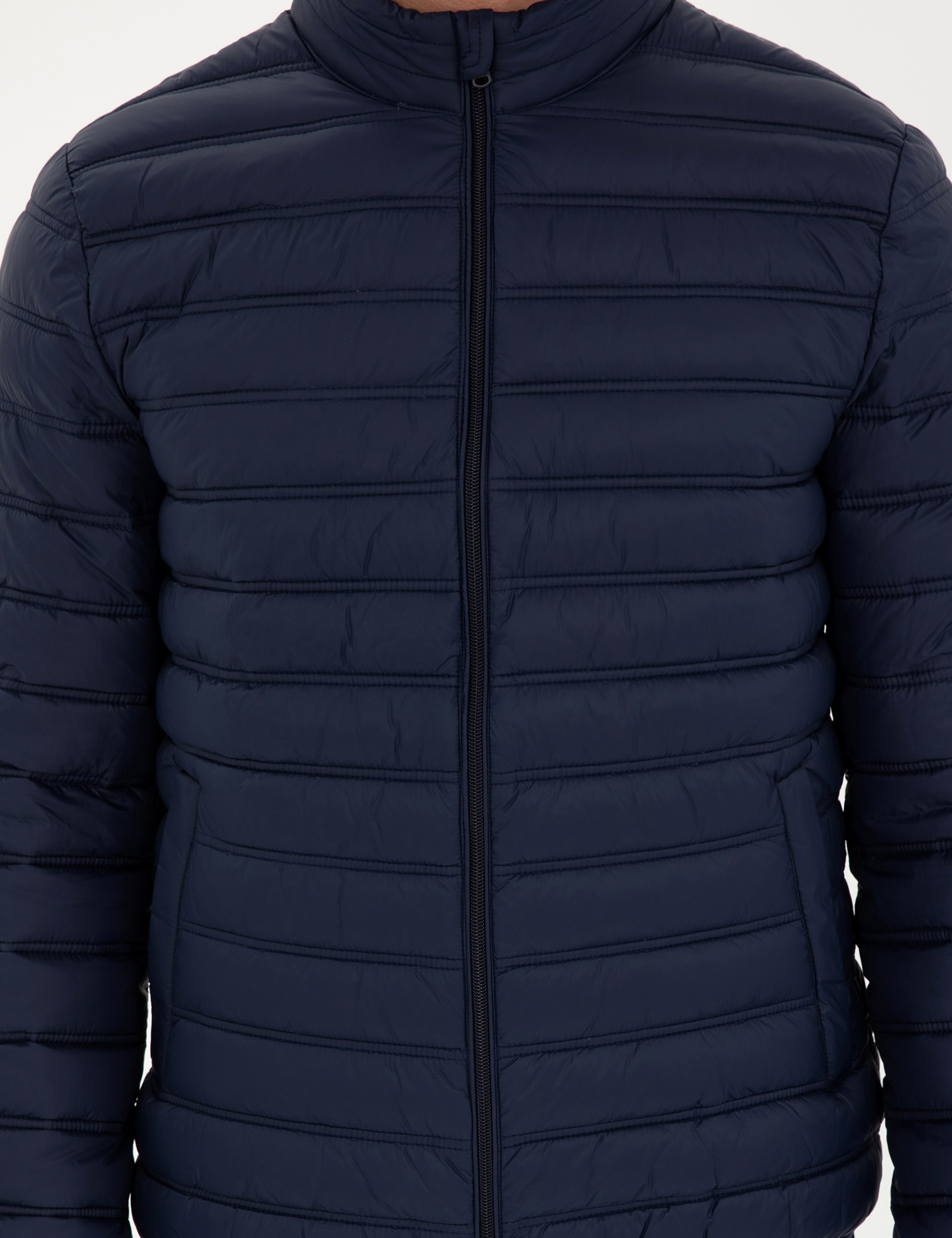 Lacivert Kapitone Spor Mont - Image 6