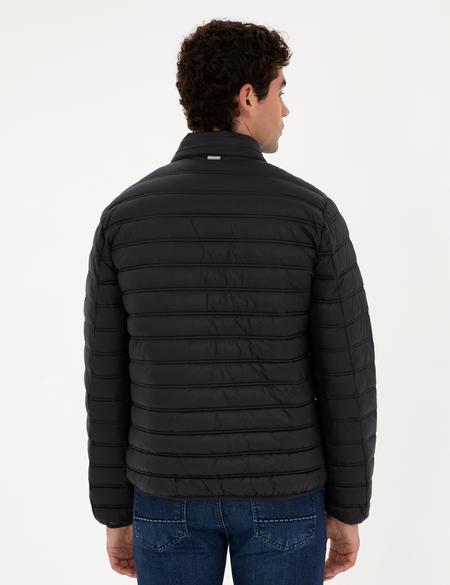 Siyah Kapitone Spor Mont - 50287245030