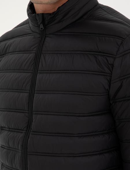 Siyah Kapitone Spor Mont - 50287245030