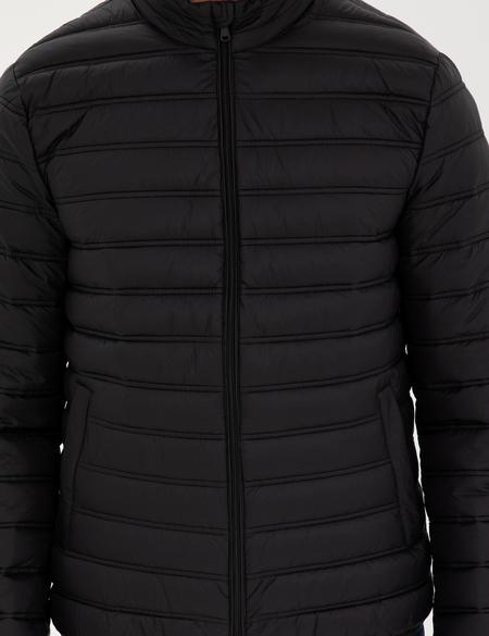 Siyah Kapitone Spor Mont - 50287245030