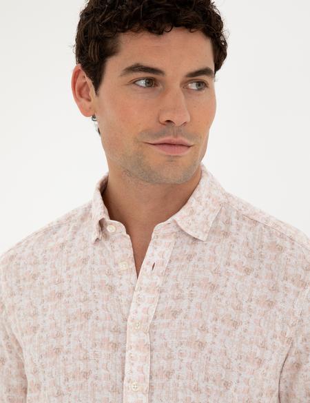 Pudra Slim Fit Uzun Kollu Gömlek - 50284914001