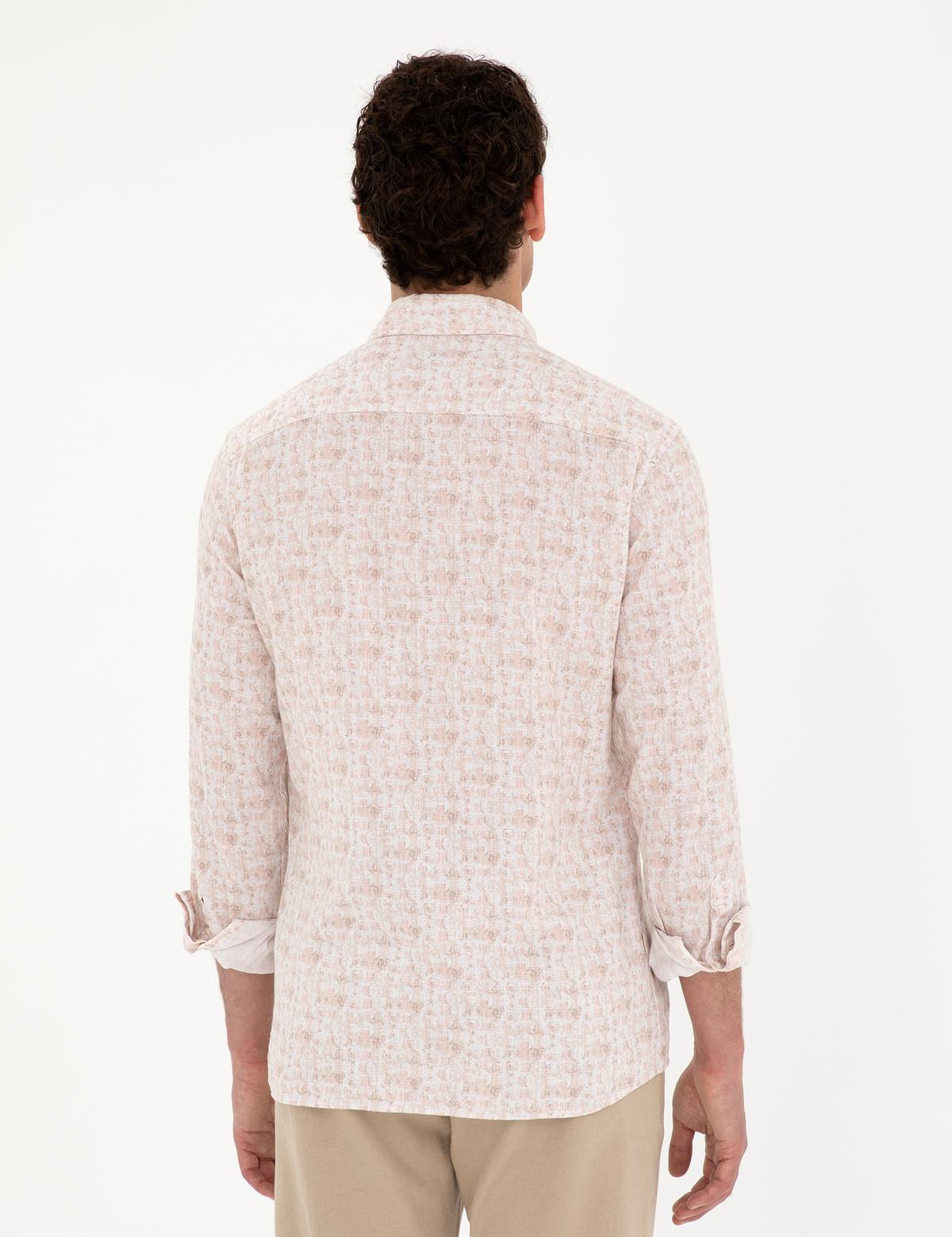 Pudra Slim Fit Uzun Kollu Gömlek - 50284914001