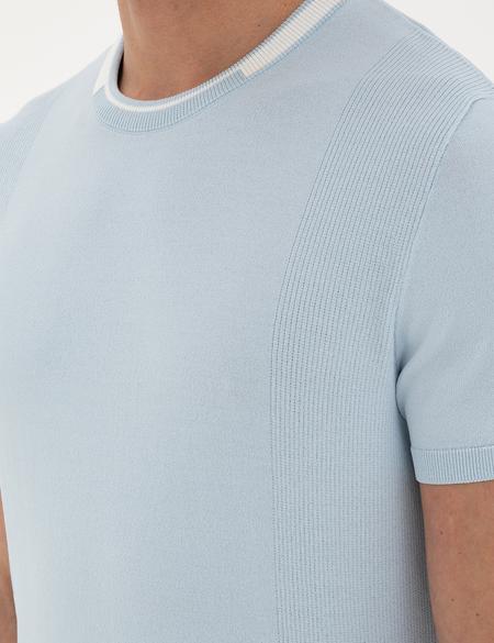 Mavi Slim Fit Bisiklet Yaka Triko Tişört - 50287449011