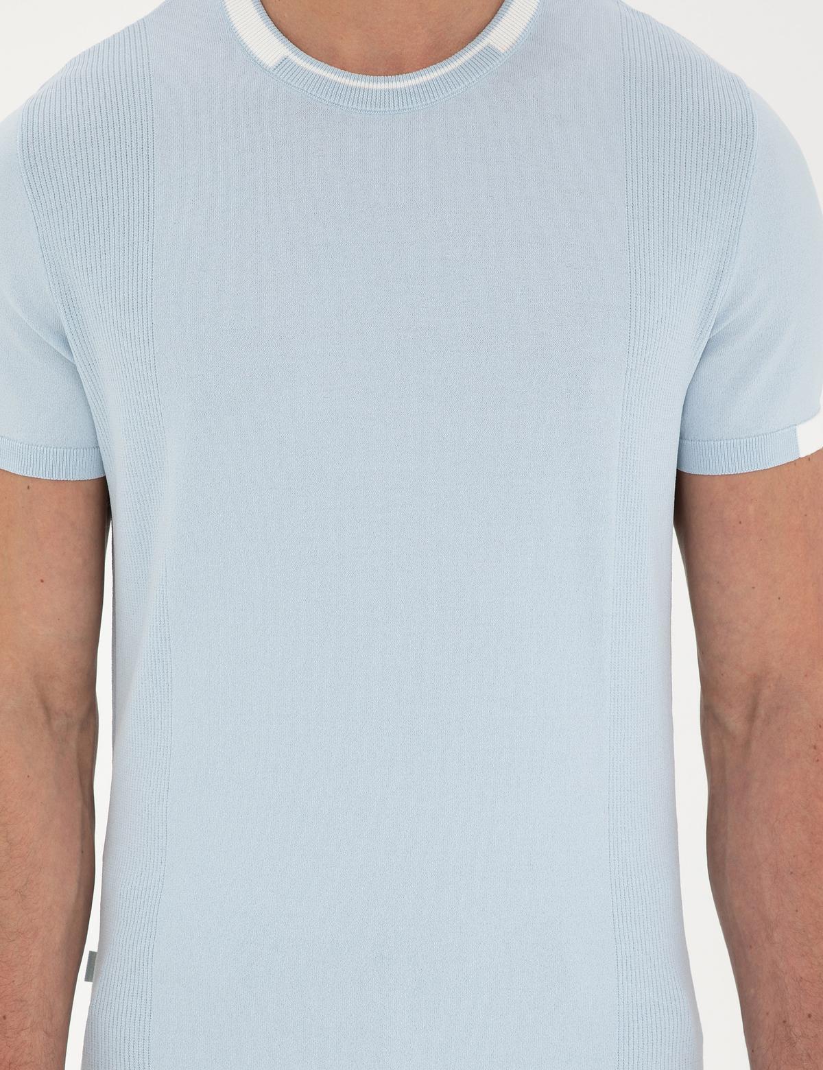 Mavi Slim Fit Bisiklet Yaka Triko Tişört - 50287449011