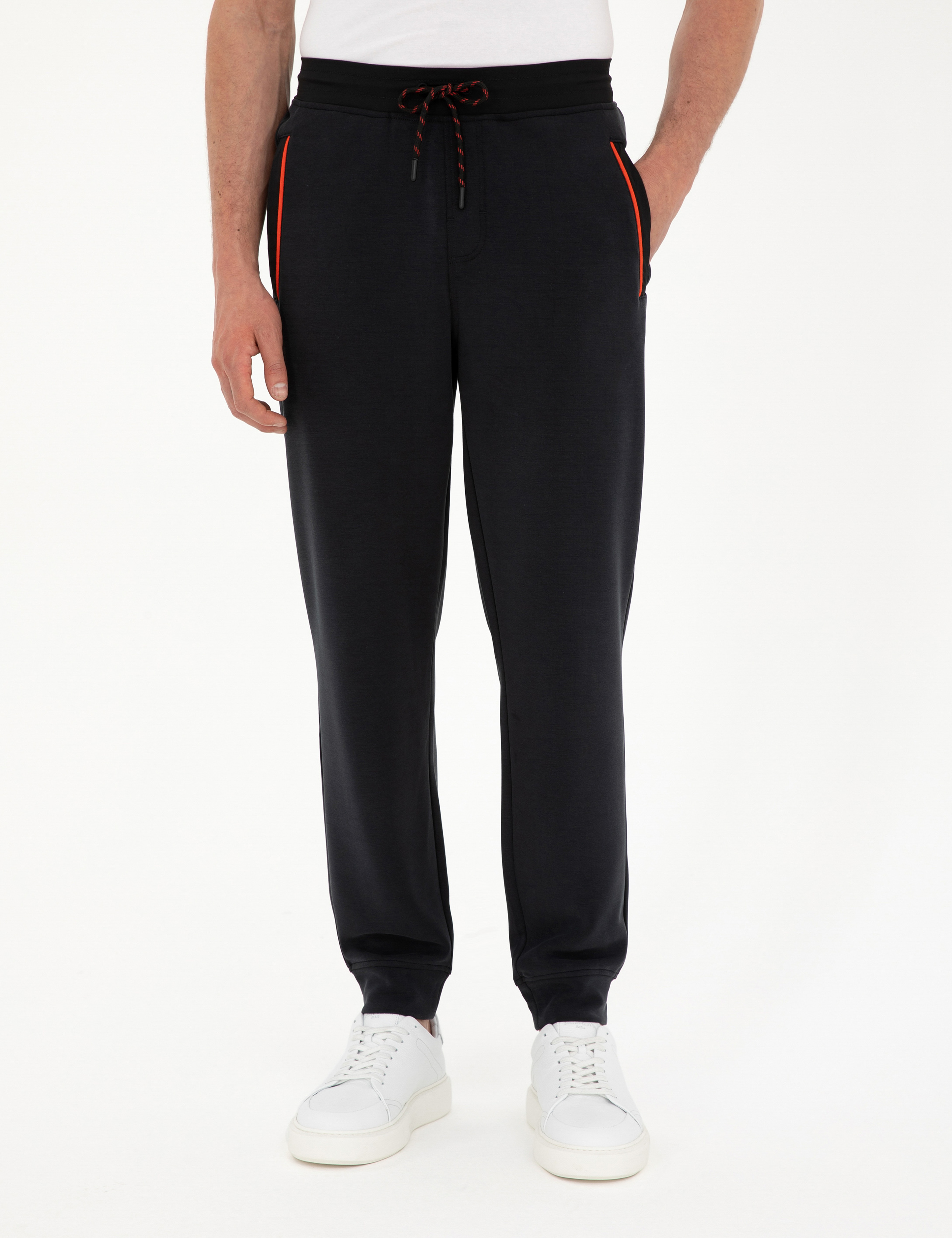 Siyah Regular Fit Eşofman Altı - Image 2