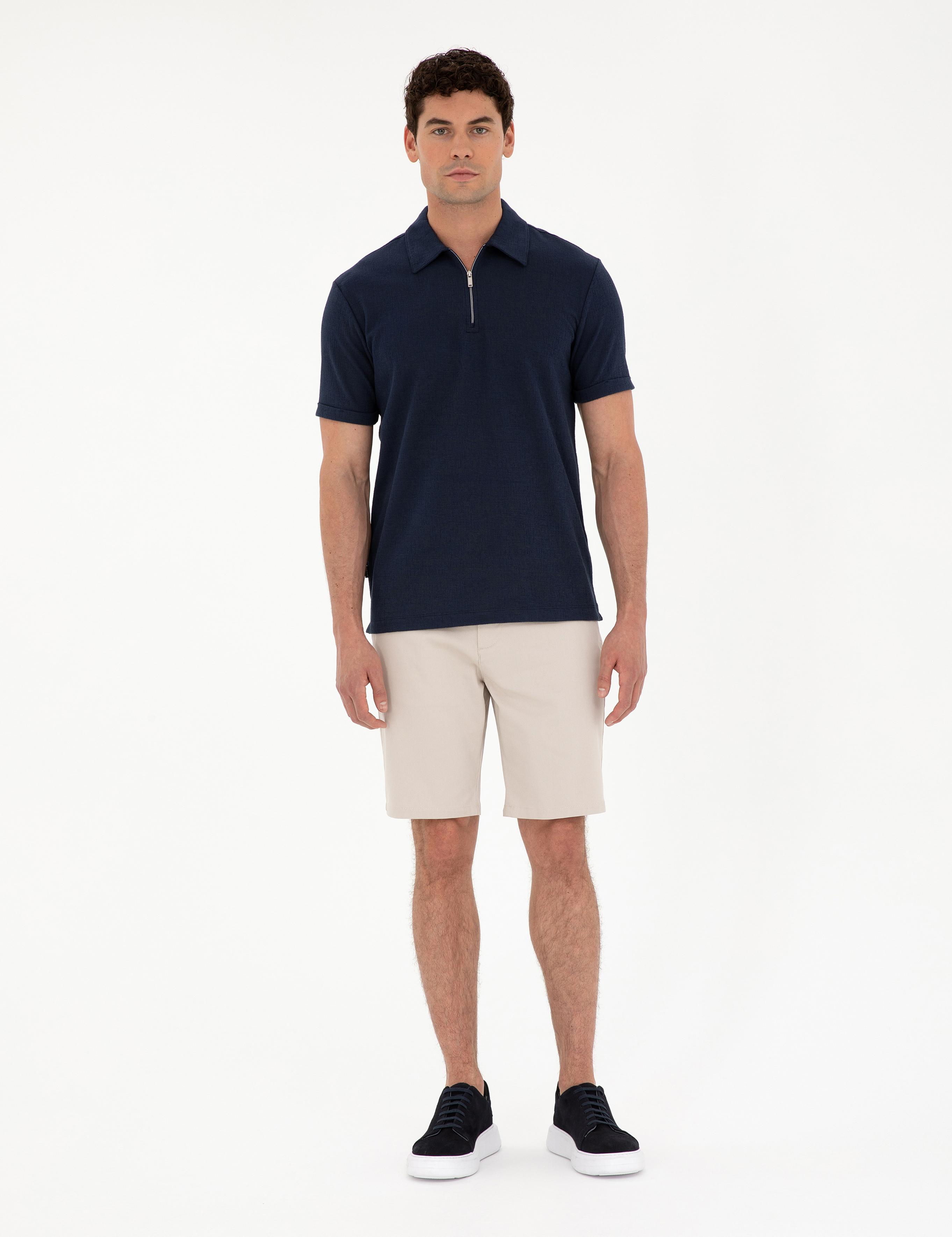 Lacivert Slim Fit Tişört