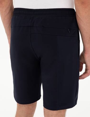 Lacivert Regular Fit Örme Şort
