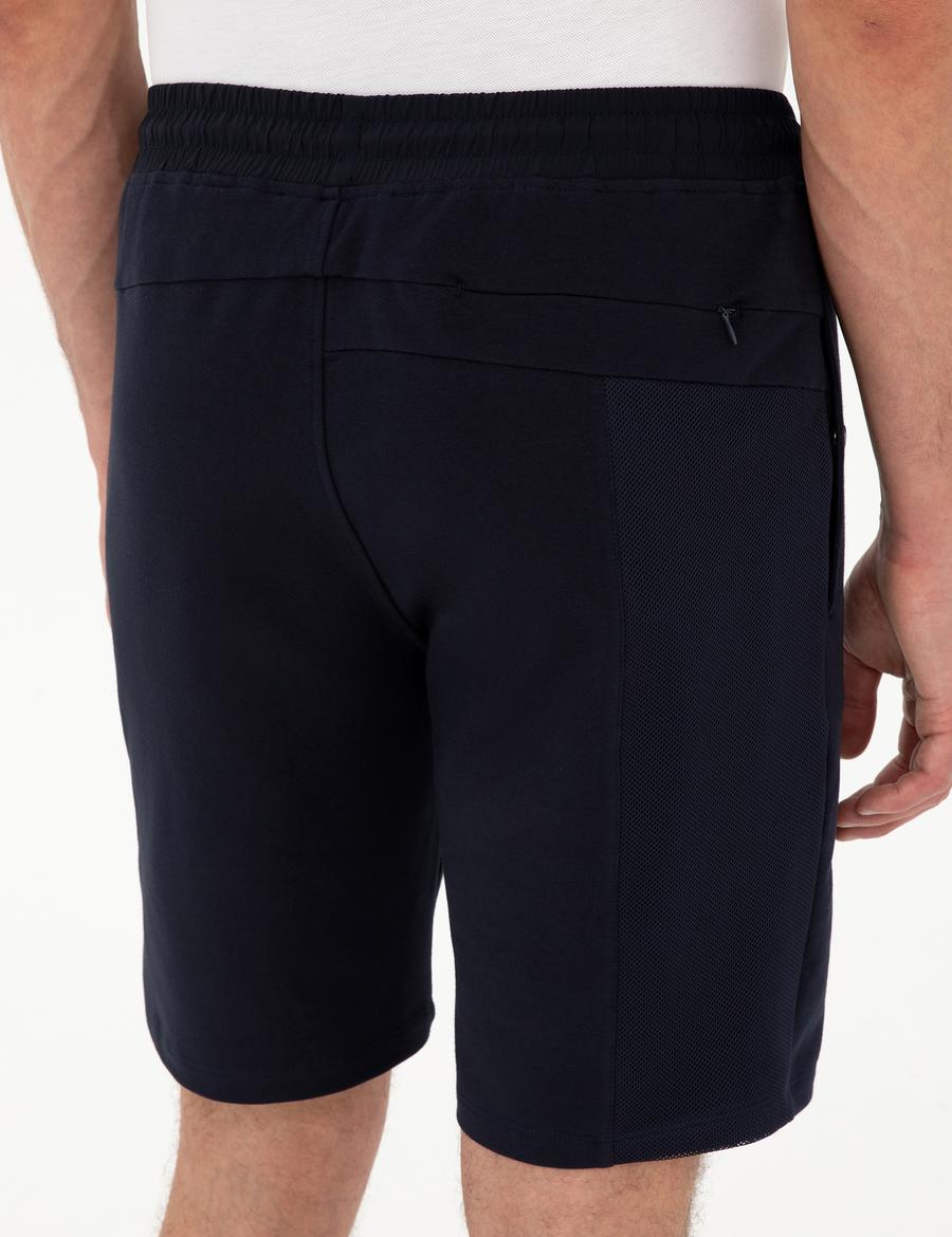 Lacivert Regular Fit Örme Şort