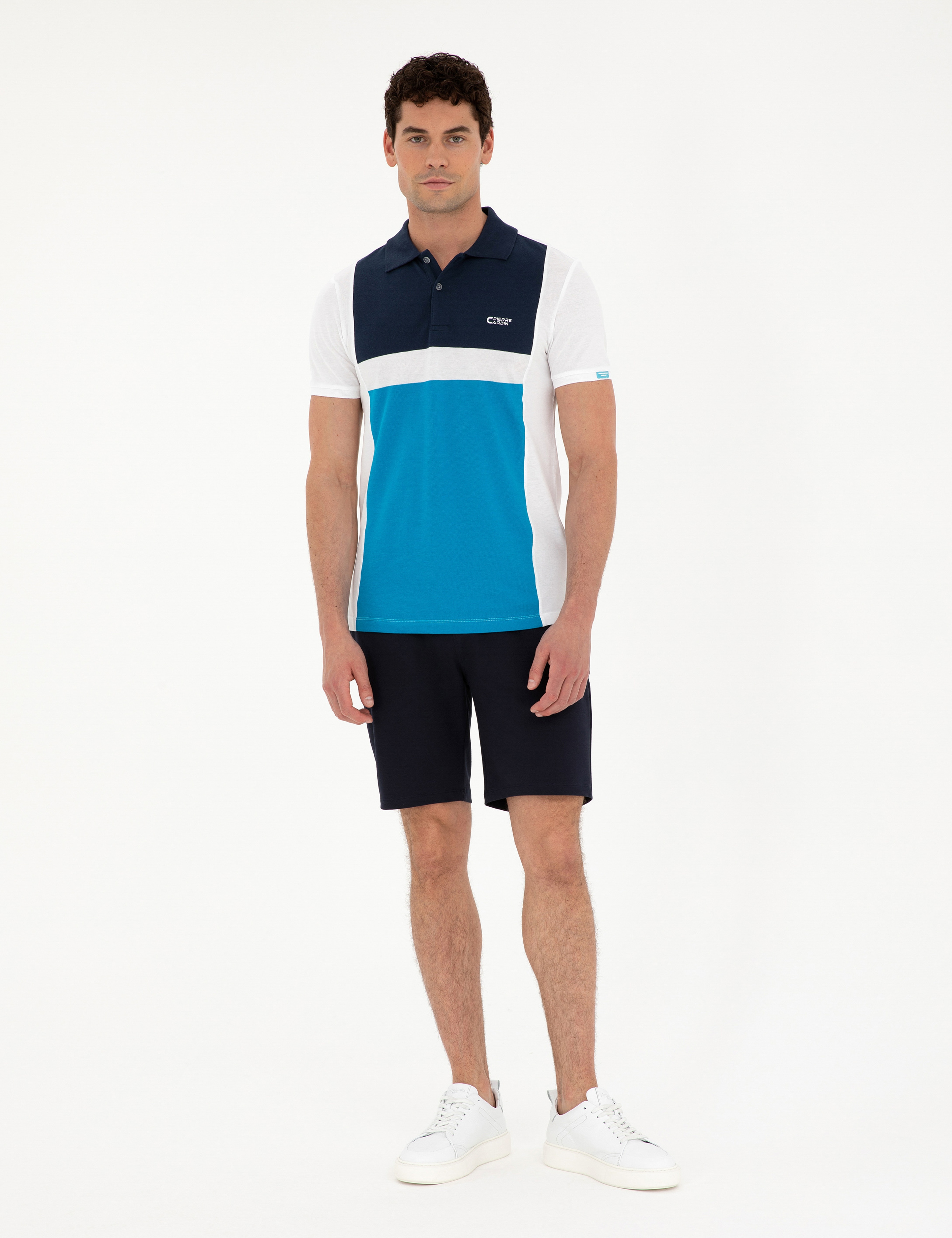 Lacivert Regular Fit Örme Şort - Image 1