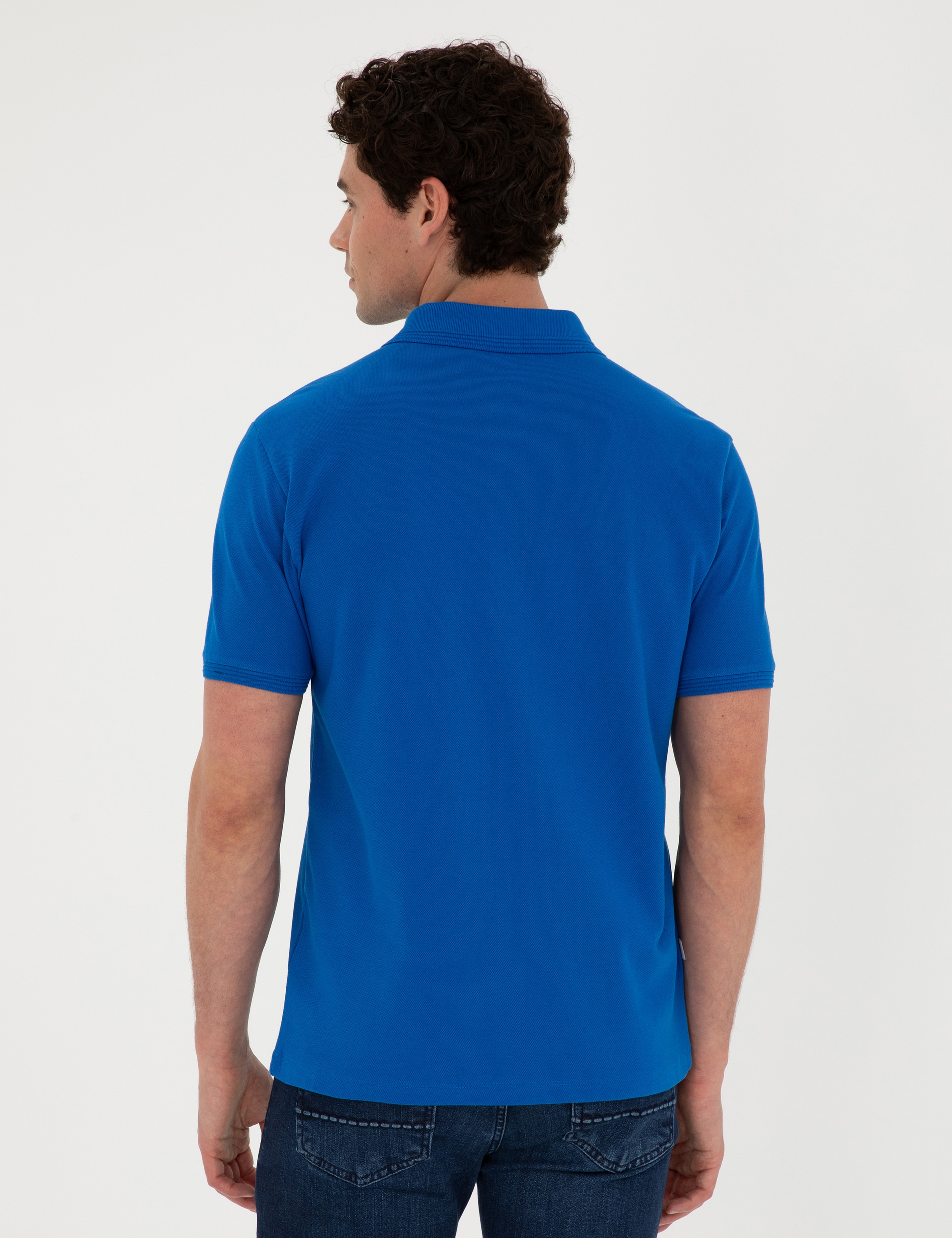 Saks Slim Fit Basic Tişört - Image 5