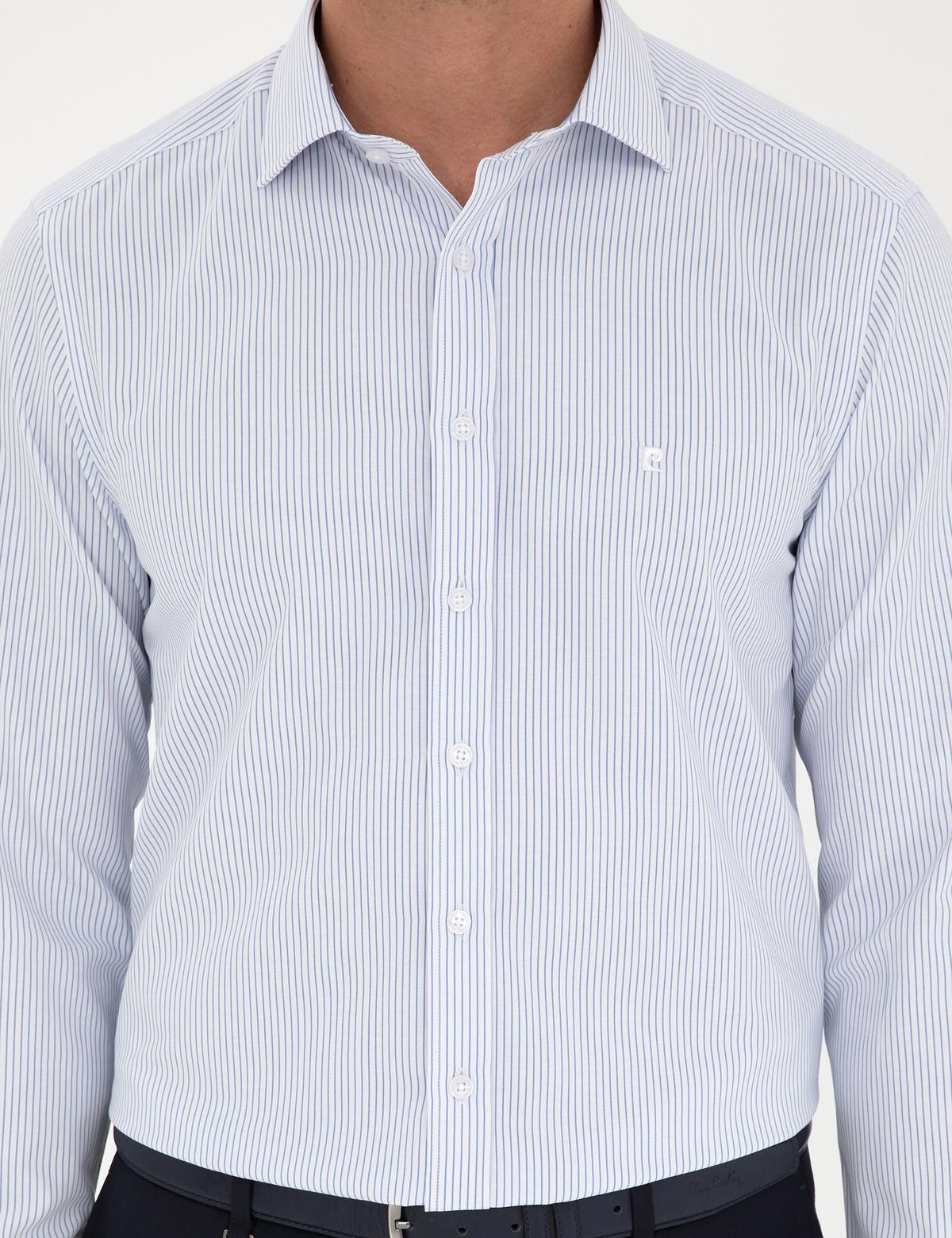 Açık Mavi Slim Fit Uzun Kollu Gömlek - 50294147010