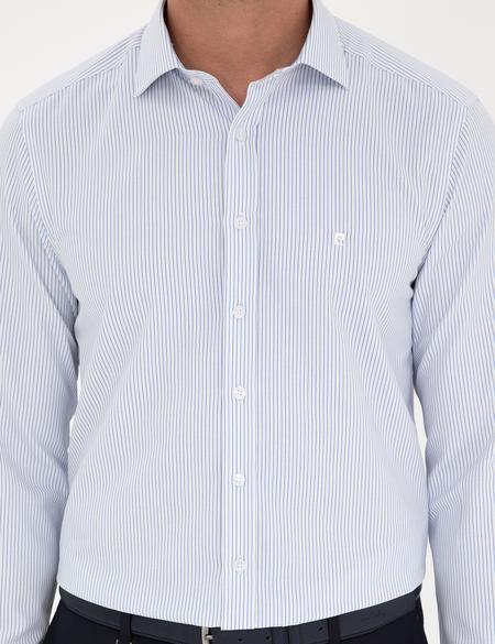 Açık Mavi Slim Fit Uzun Kollu Gömlek - 50294147010