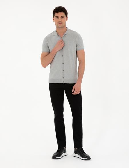 Siyah Straight Fit Jean Pantolon - 50291551016