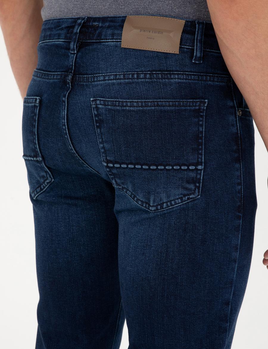 Koyu Lacivert Slim Fit Jean Pantolon