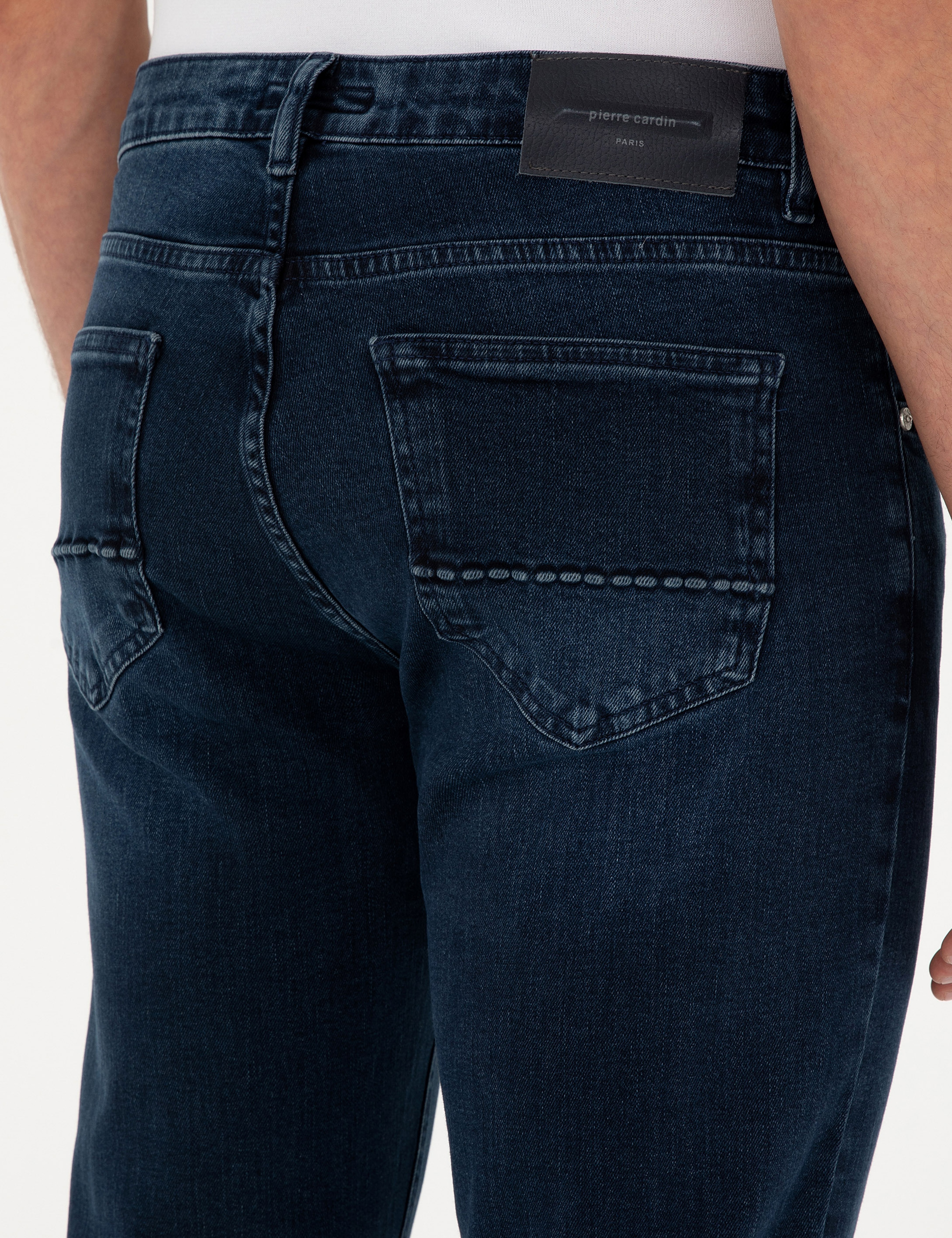 Lacivert Slim Fit Jean Pantolon - Image 6