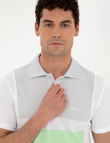 Beyaz Slim Fit Tişört - 50285154013