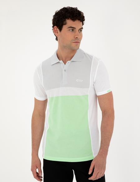 Beyaz Slim Fit Tişört - 50285154013