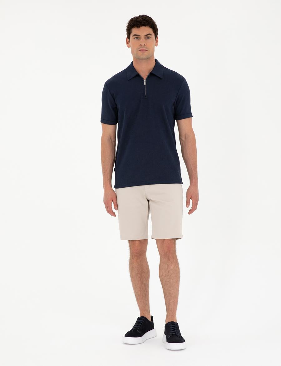 Taş Slim Fit Dokuma Şort