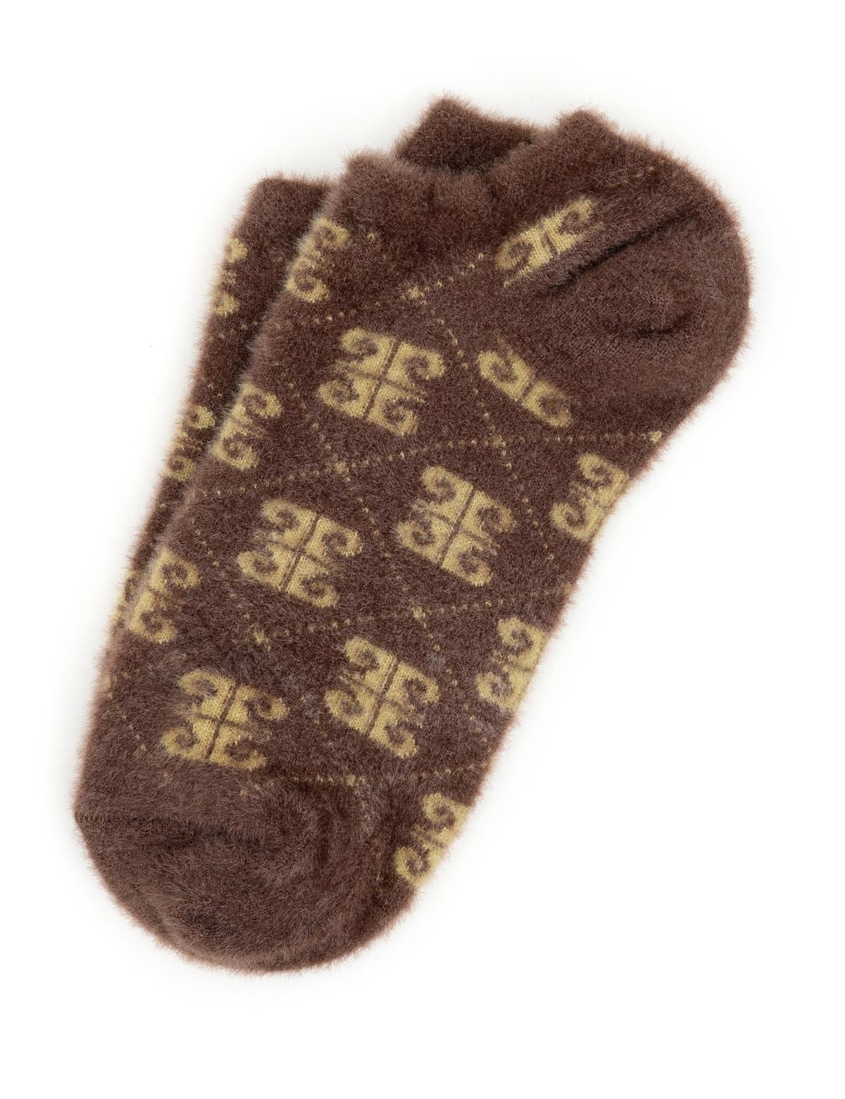 Kadın Kahverengi Patik Çorap - 50287393002