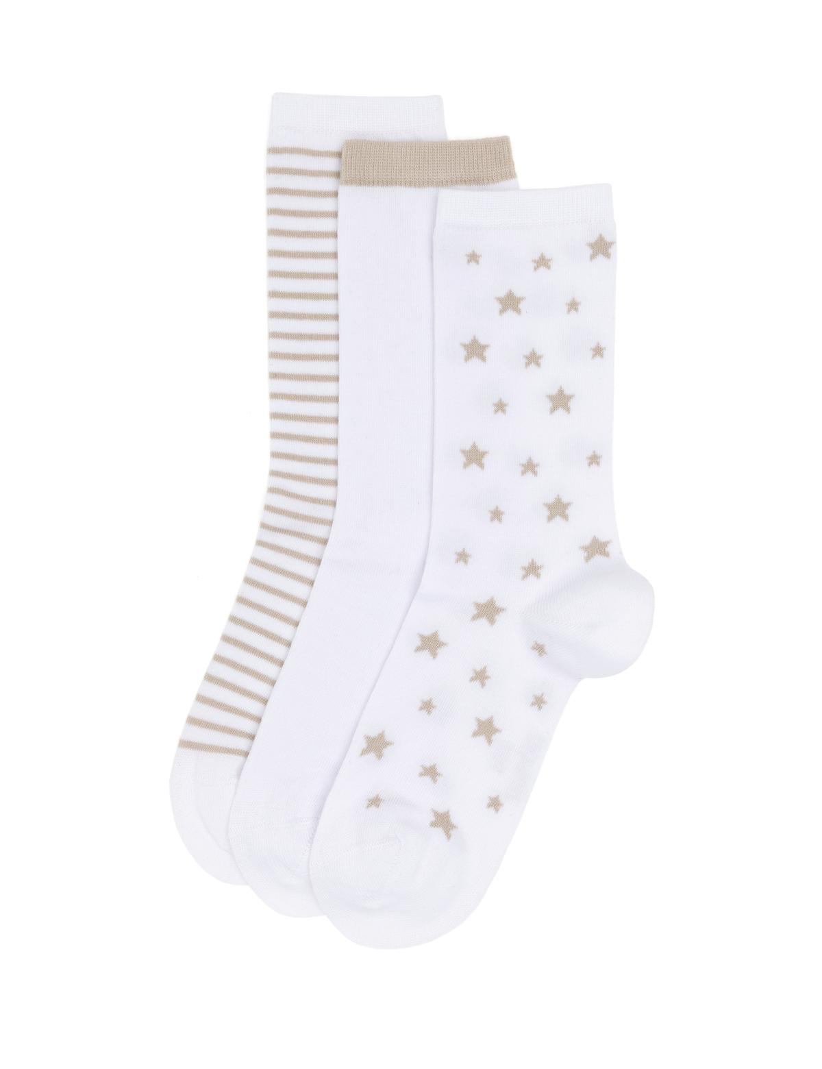 Kadın 3'lü Soket Çorap - 50293337001