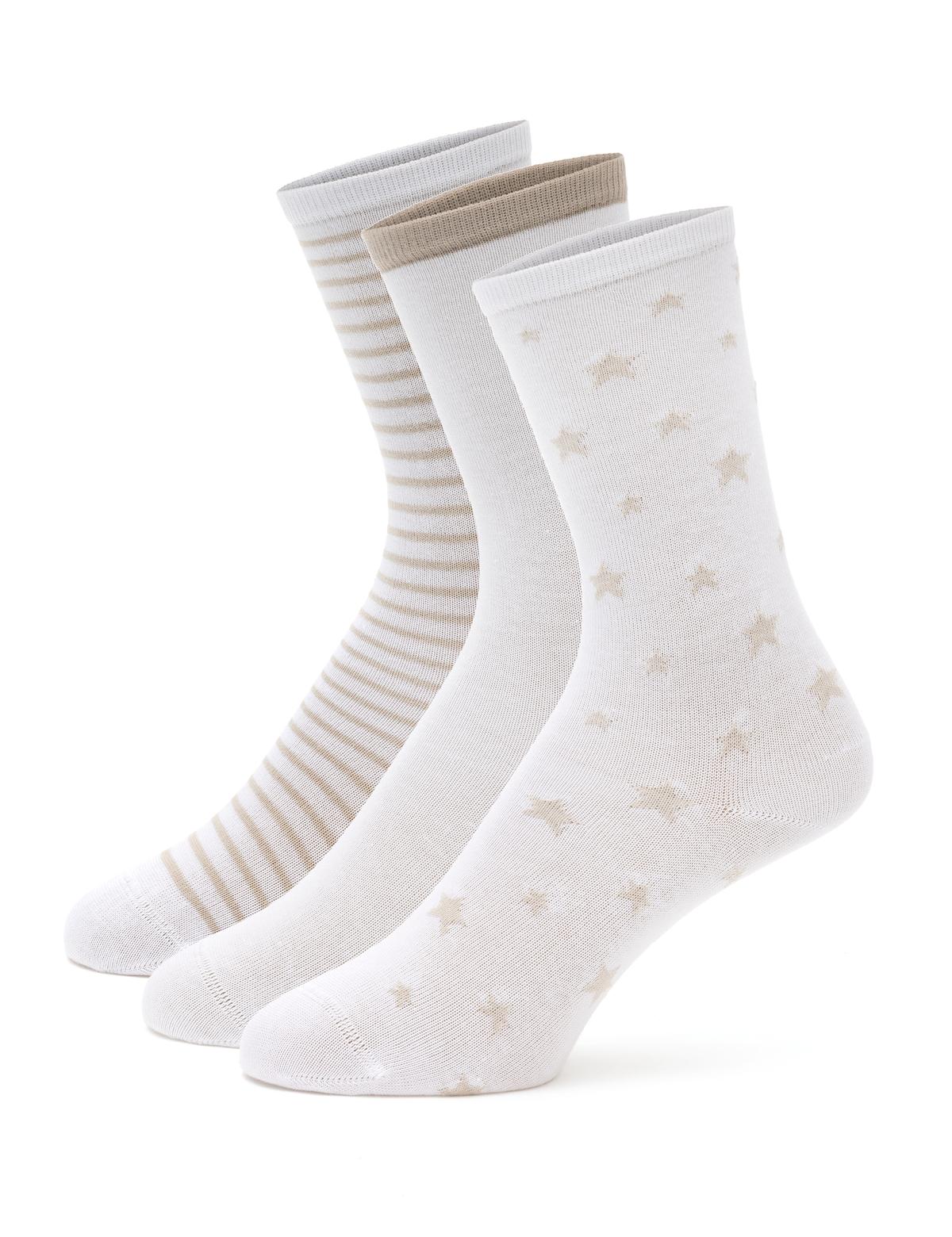 Kadın 3'lü Soket Çorap