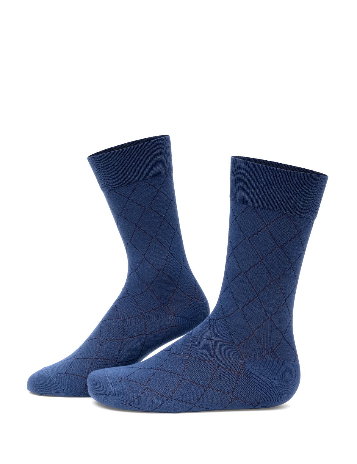 Erkek İndigo Soket Çorap