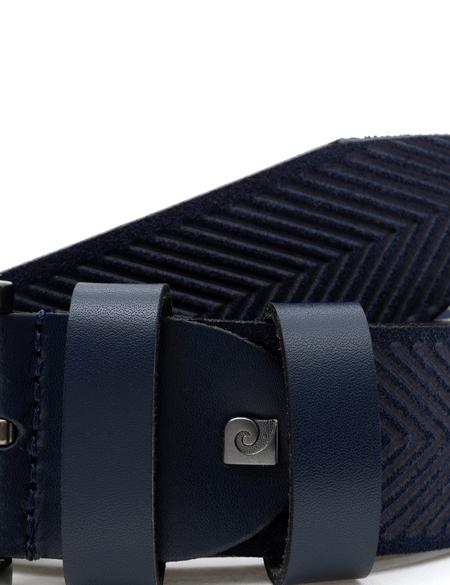 Lacivert Denim %100 Deri Denim Kemer - 50294391010