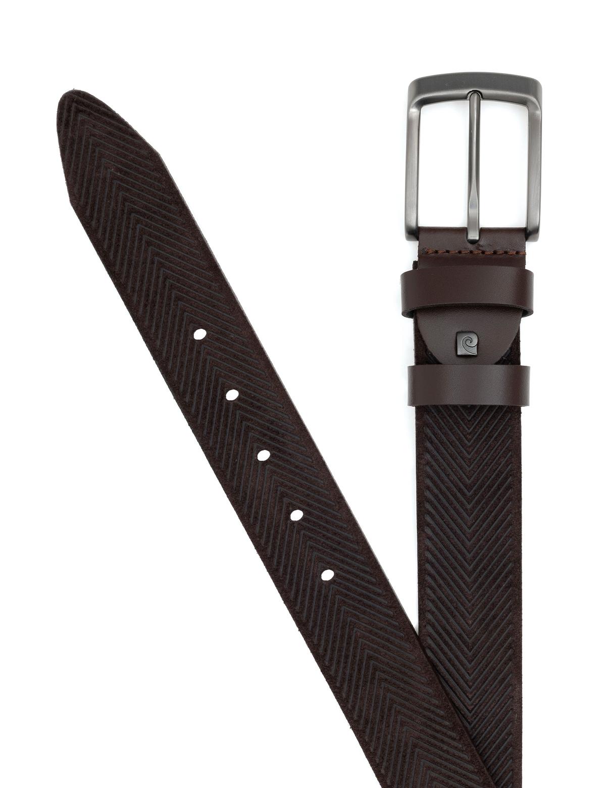 Kahverengi Denim %100 Deri Denim Kemer