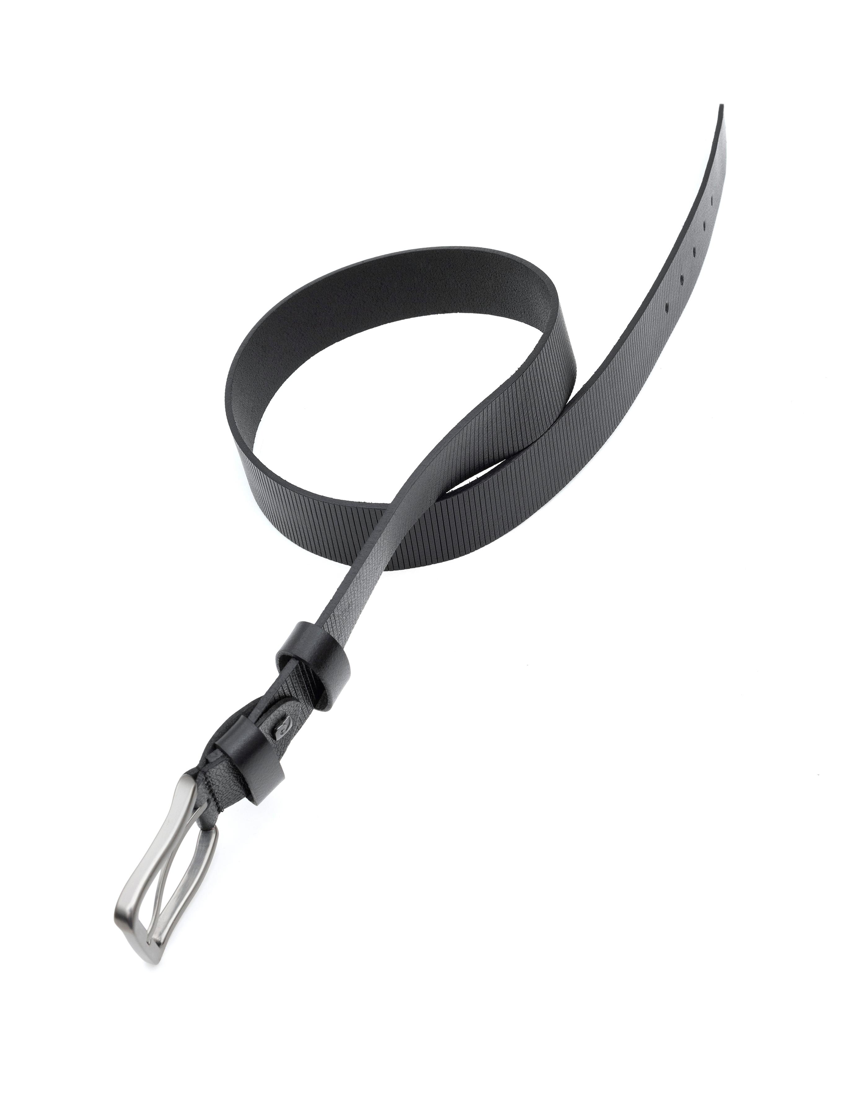 Siyah Denim %100 Deri Denim Kemer