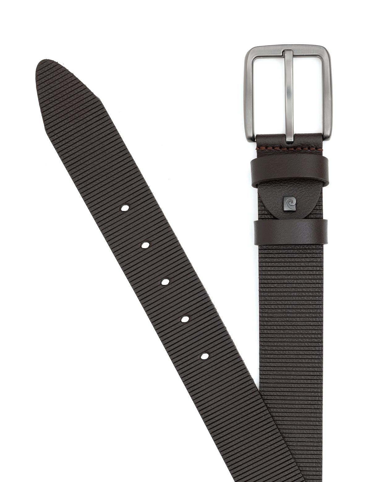 Kahverengi Denim %100 Deri Denim Kemer