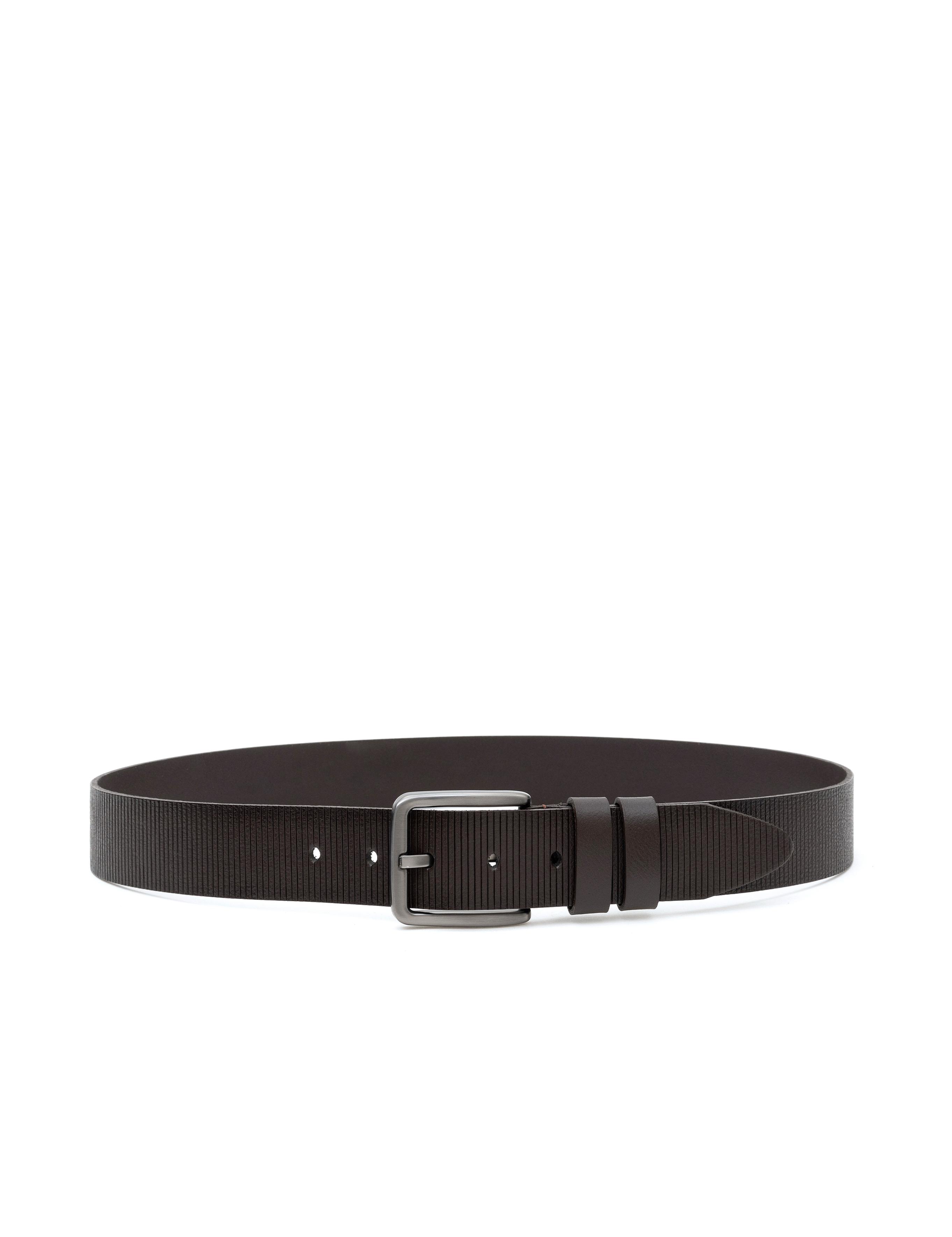 Kahverengi Denim %100 Deri Denim Kemer