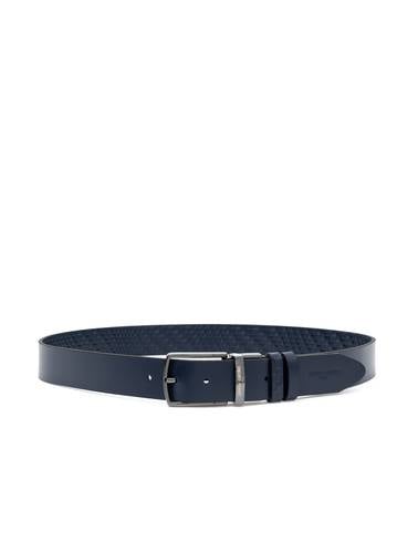 Lacivert Denim %100 Deri Denim Kemer