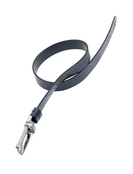 Lacivert Denim %100 Deri Denim Kemer - 50294395007