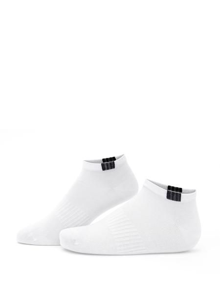 Erkek Pamuk Karışımlı Siyah Patik Desenli Çorap - 50291778001