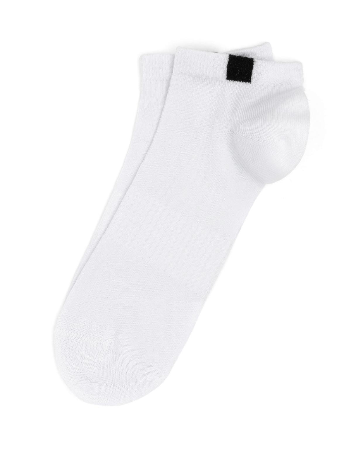 Erkek Pamuk Karışımlı Siyah Patik Desenli Çorap - 50291778001