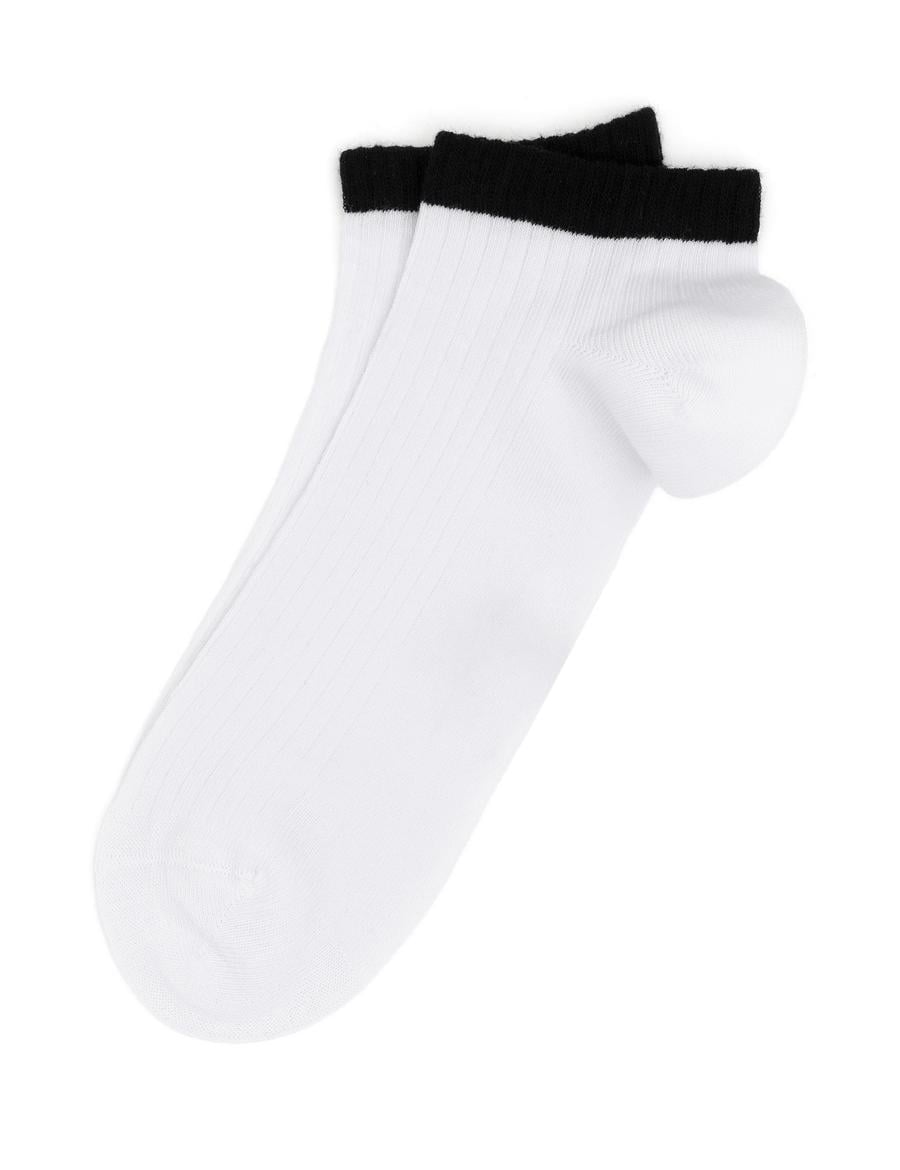 Erkek Pamuk Karışımlı Siyah Soket Desenli Çorap