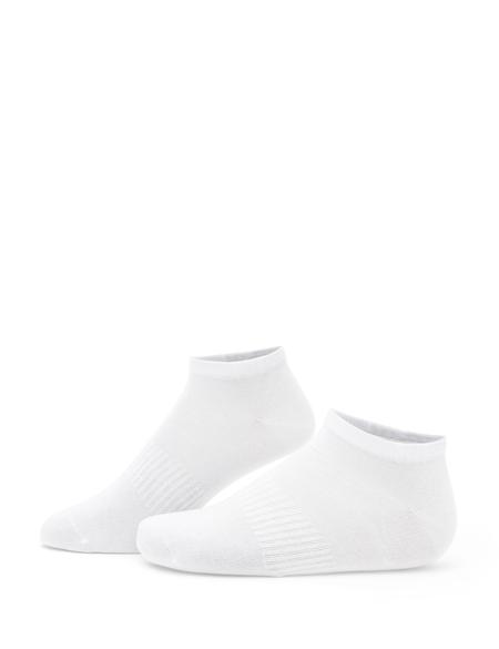 Erkek Pamuk Karışımlı Beyaz Patik Desenli Çorap - 50291778002