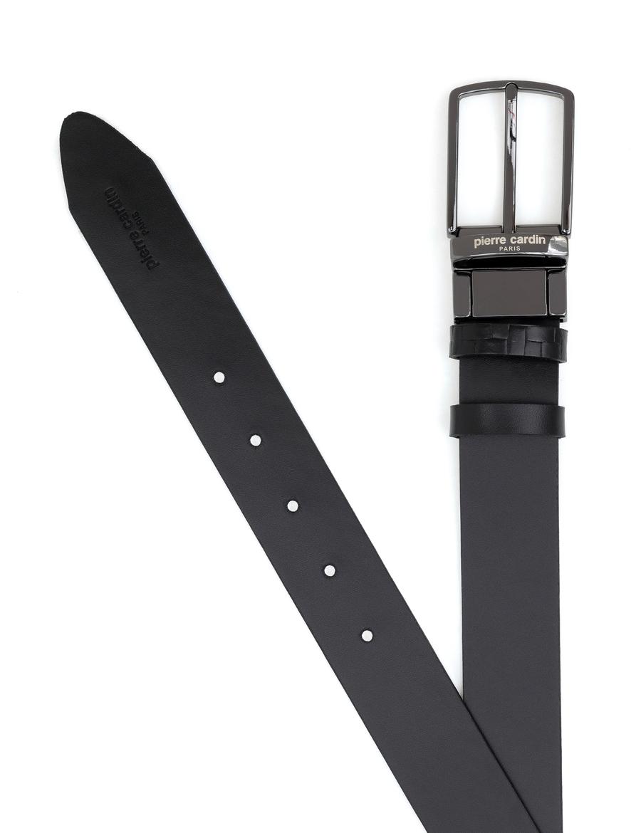 Siyah Çift Taraflı Kemer